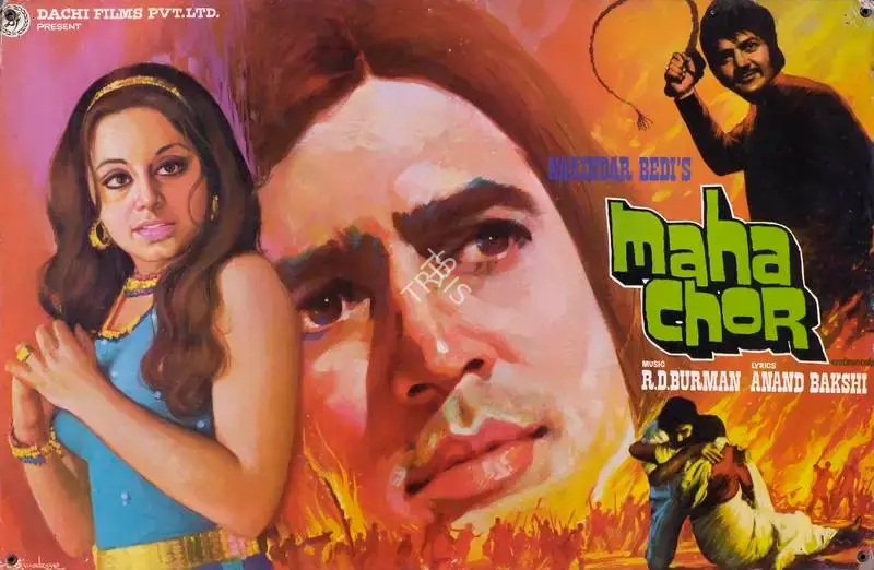Narinder Bedi (Director), Maha Chor, 1976, Lobby Card