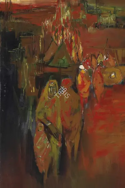 Arup Das (Artist), Untitled, 1988, Painting