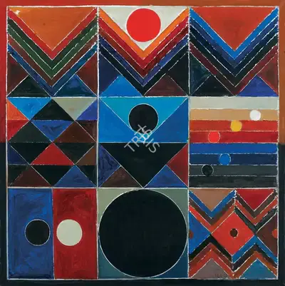 Raza, S.H. (Artist). Nature. Acrylic on canvas, 2007 | Painting | FineArts | 00577172