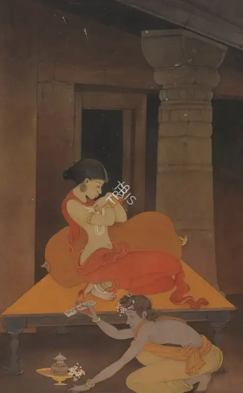 Majumdar, Kshitindranath (Artist). Daskhat (Bond of Slavery), n.d. | Painting, So.NeY/21.03.22, 2022 · Sotheby's