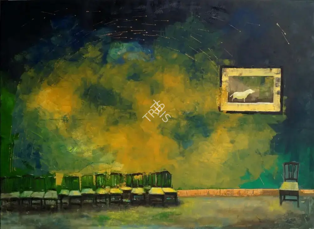 Abhijit Paul (Artist), Set on Stage, Painting