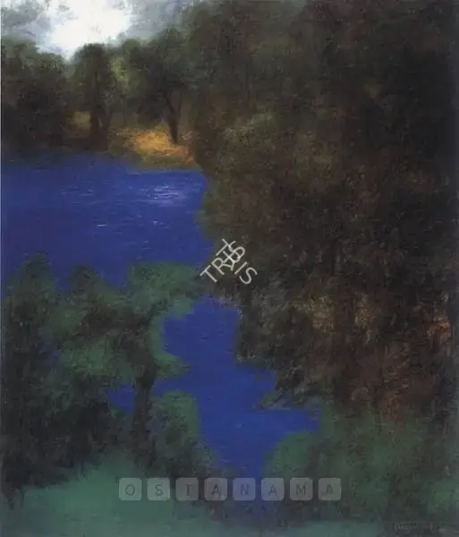 Paramjit Singh (Artist), Near The Lake, 1995, Painting