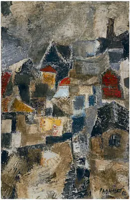 Akbar Padamsee (Artist), Landscape, 1962, Painting