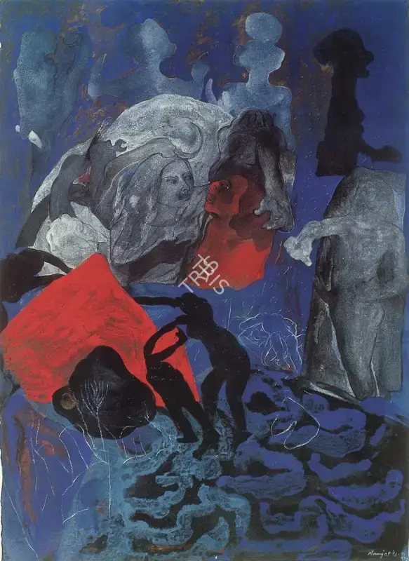 Navjot (Artist), Desires VI, 1973, Painting