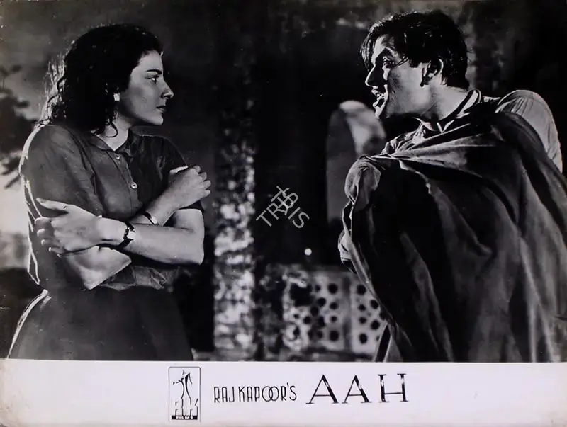 Jaywant Pathare (Cinematographer), Aah, 1953, Lobby Card