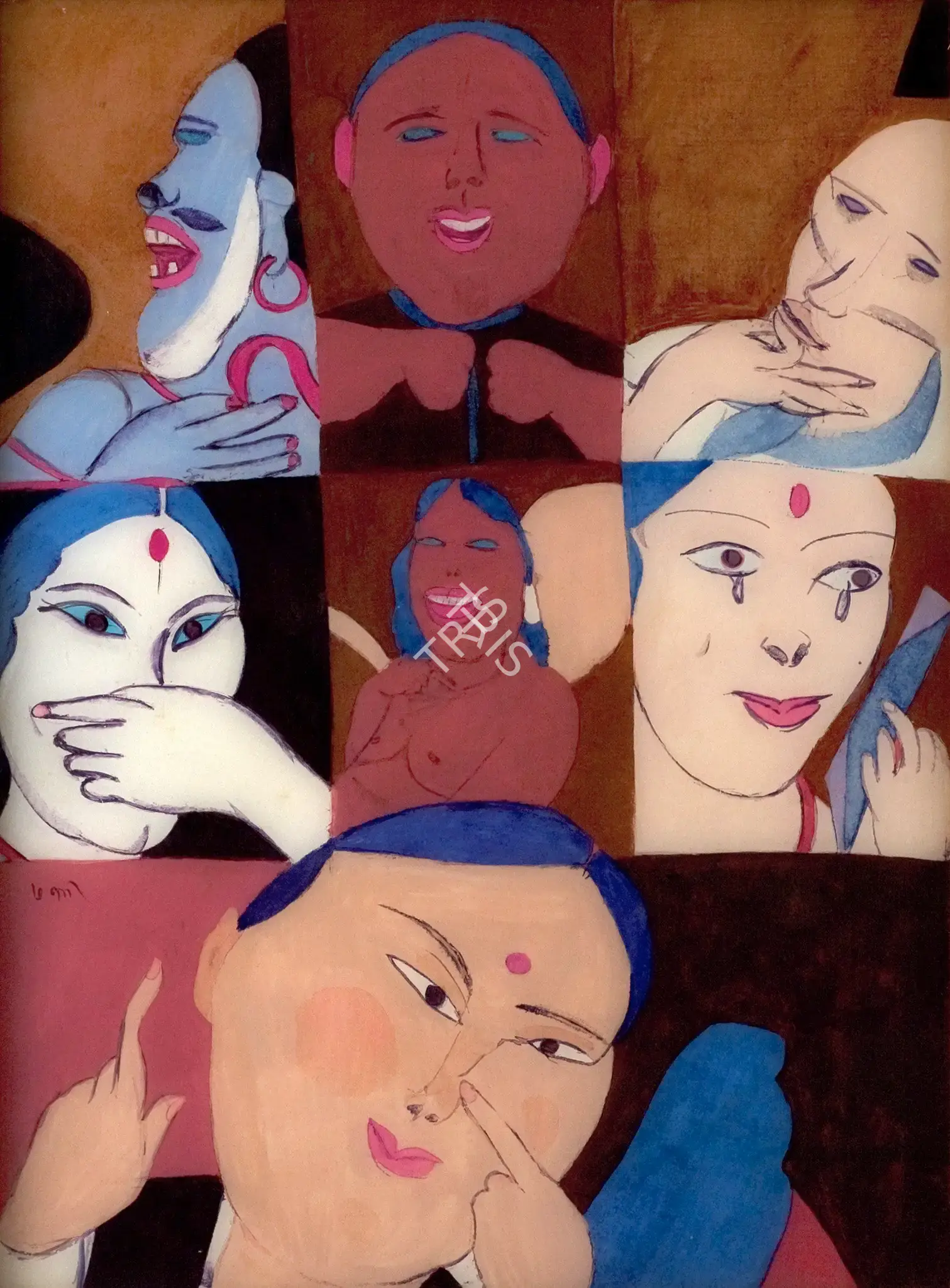 Subramanyan, K.G. (Artist). Portrait Gallery, 1981 | Painting, Os.Mum/23.06.10, 2010 · Osian's