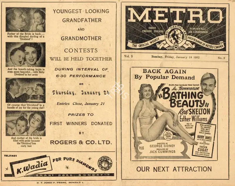 George Sidney (Director), Bathing Beauty, 1944, Handbill