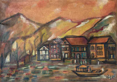 N.S. Bendre (Artist), Kashmir Series, 1941, Painting