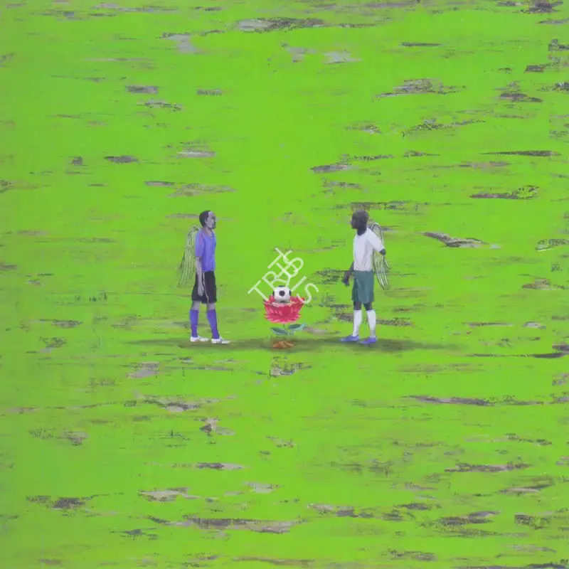 Alok Bal (Artist), Beautiful Game II, 2006, Painting