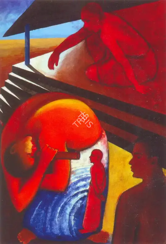 T.M. Aziz (Artist), Untitled, 2001, Painting
