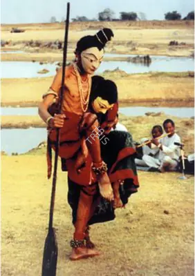 Unknown (Photographer), Saraikela Chauu Dancers, Photographic Still