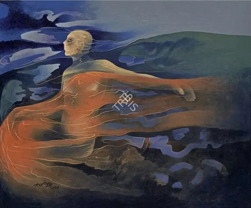 Khosa, K. (Artist). Night Vision Reveals, 1998 | Painting, AG.Onl/21.06.23, 2023 · Asta Guru