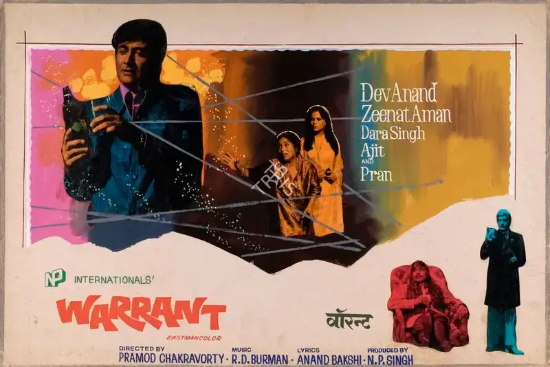 N.P. Singh (Producer), Warrant, 1975, Showcard