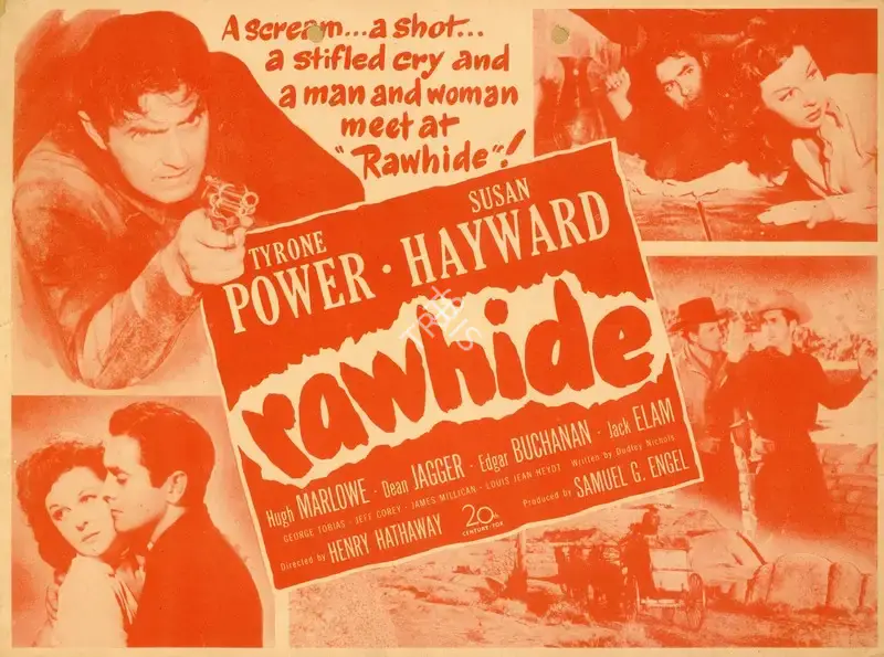 Henry Hathaway (Director), Rawhide, 1951, Handbill