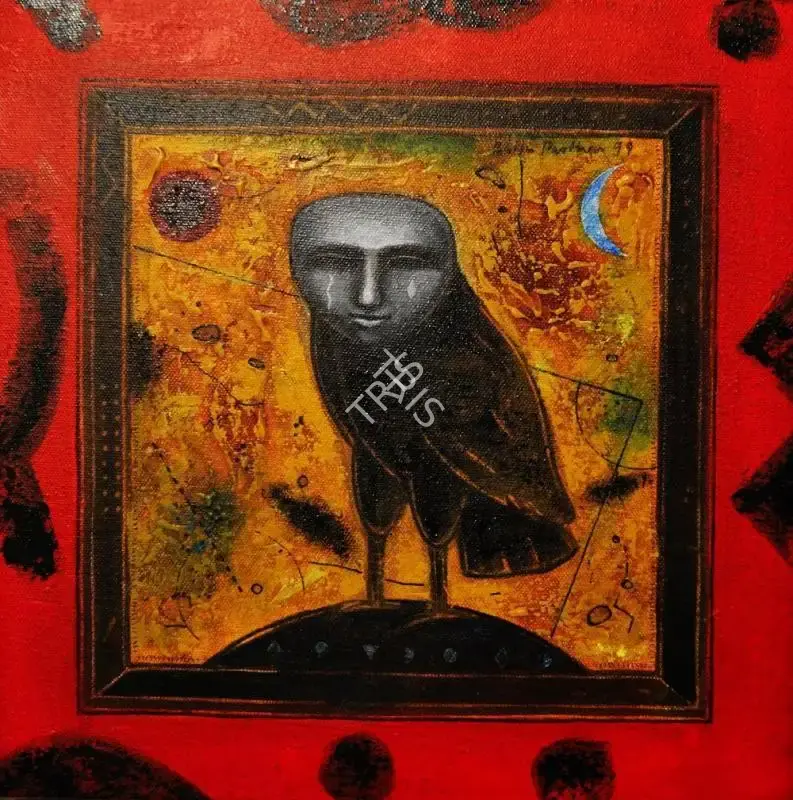 Baiju Parthan (Artist), Image of Waiting, 1999, Painting