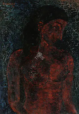 Akbar Padamsee (Artist), Untitled (Nude), 1966, Painting