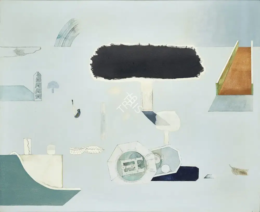 Barwe, Prabhakar (Artist). The Landscape, 1992 | Painting, AG.Onl/20.12.20, 2020 · Asta Guru