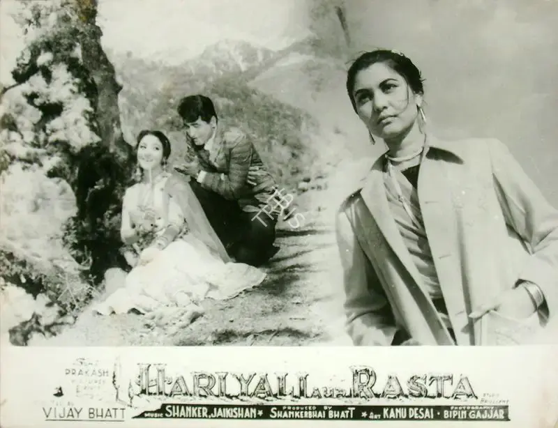 Bipin Gajjar (Cinematographer), Hariyali Aur Rasta, 1962, Lobby Card