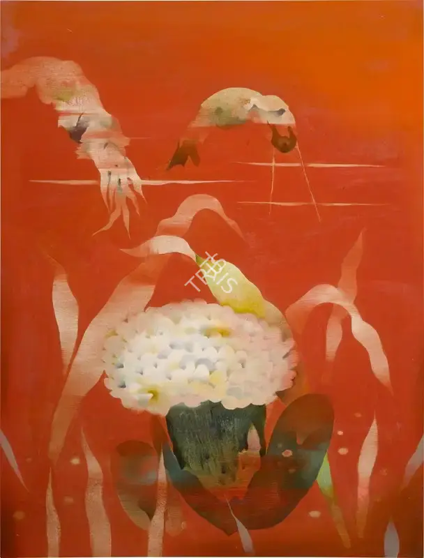 Bimal Dasgupta (Artist), Composition, 1980, Painting