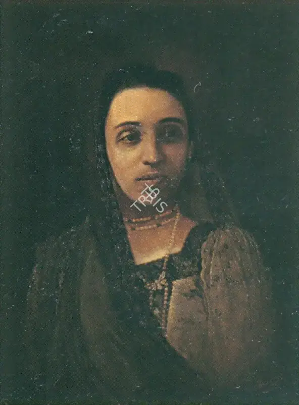 Pestonji Bomanji (Artist), Portrait of a Parsee Lady, 1914, Painting