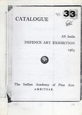 Indian Academy of Fine Arts (Organiser), All India Defence Art Exhibition, 1963, Group Exhibition Catalogue