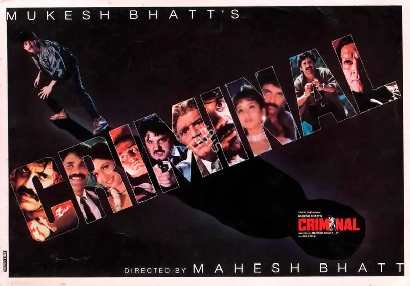 Mukesh Bhatt (Producer), Criminal, 1994, Song-Synopsis Booklet