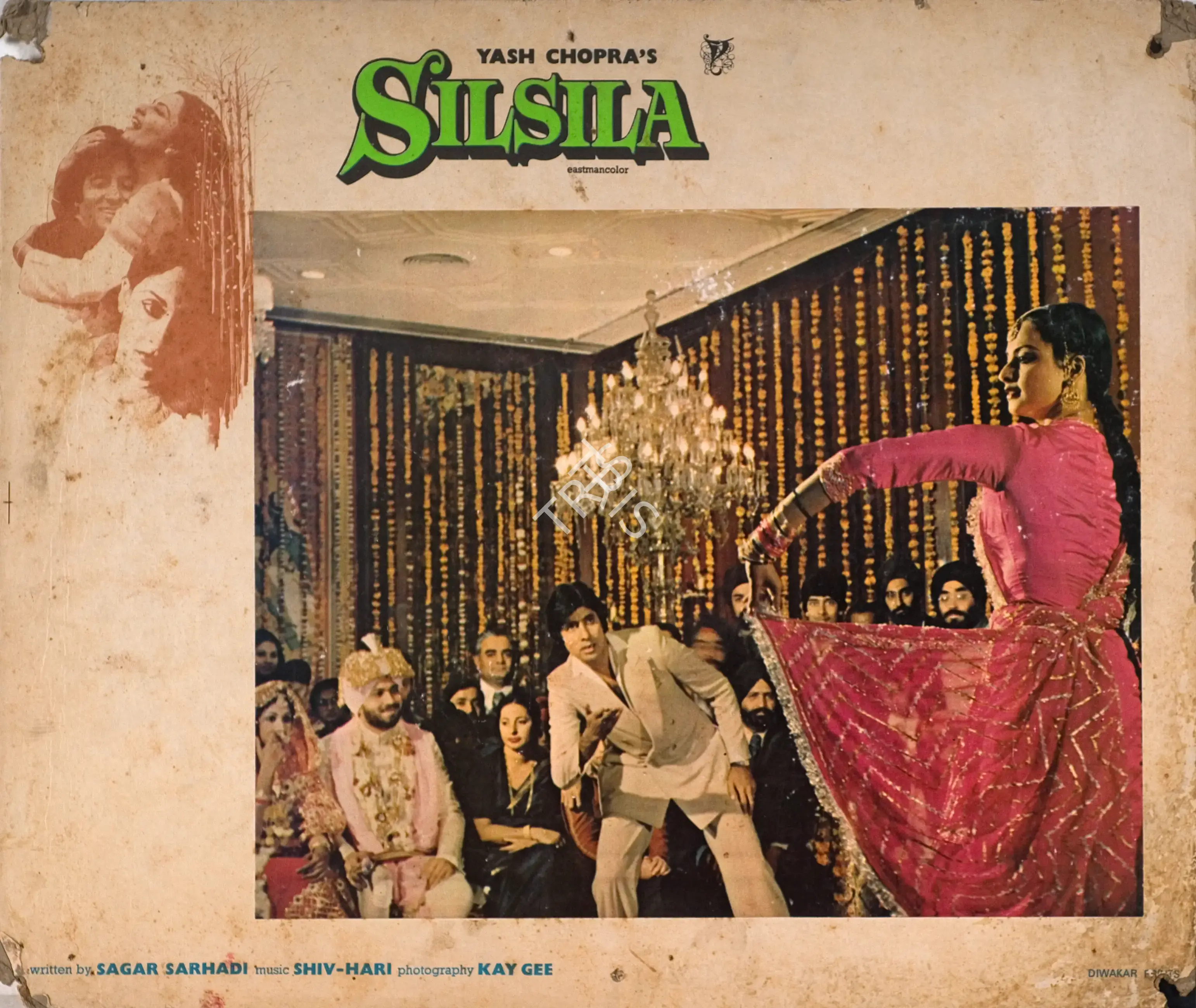 Kay Gee (Cinematographer), Silsila, 1981, Photographic Still Mounted on Lobby Card