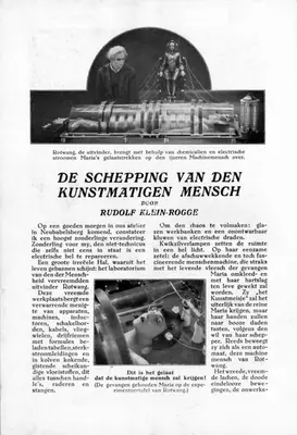 Erich Pommer (Producer), Metropolis, 1927, Film Programme