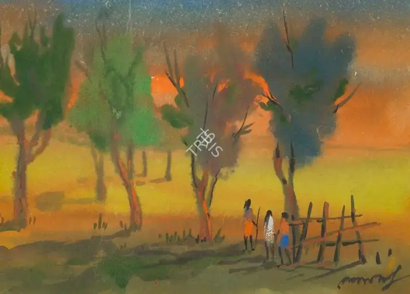 Ghose, Gopal (Artist). Untitled, n.d. | Painting, Sa.Onl/28.03.19, 2019 · Saffronart