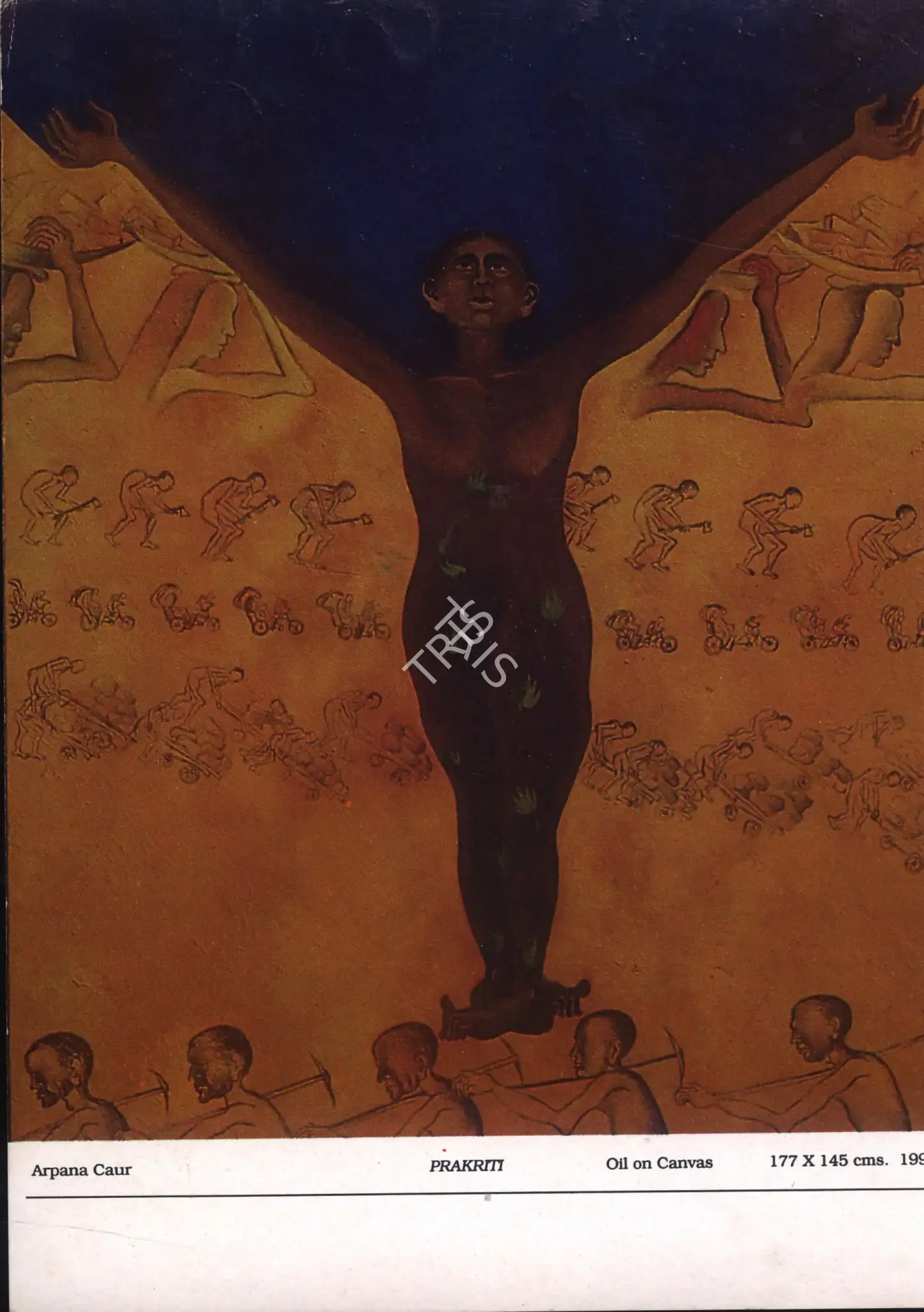 Arpana Caur (Artist), Arpana Caur, 1994, Solo Exhibition Invitation