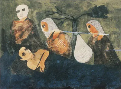 Badri Narayan (Artist), Chhandanta Jakata, 1992, Painting