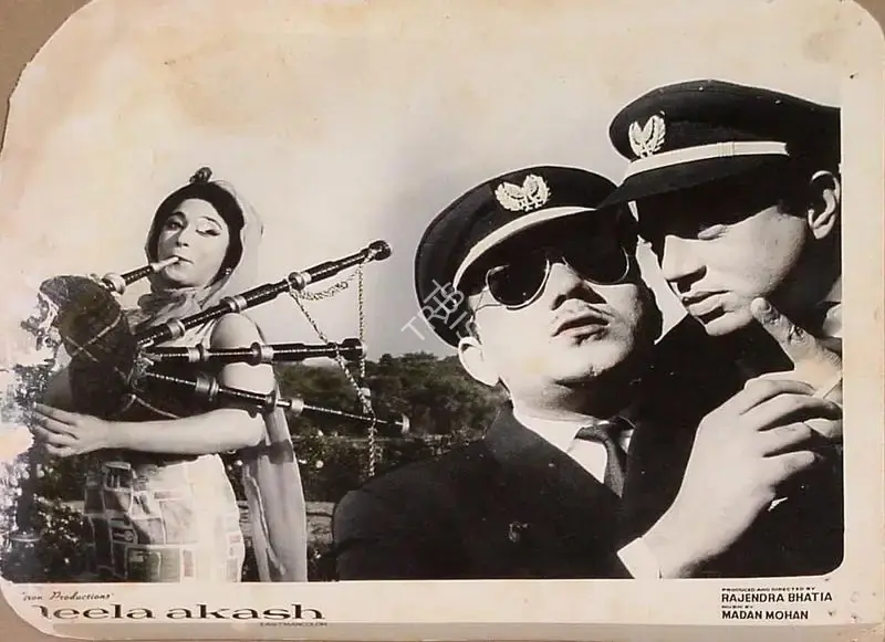 Rajendra Bhatia (Producer), Neela Akash, 1965, Lobby Card