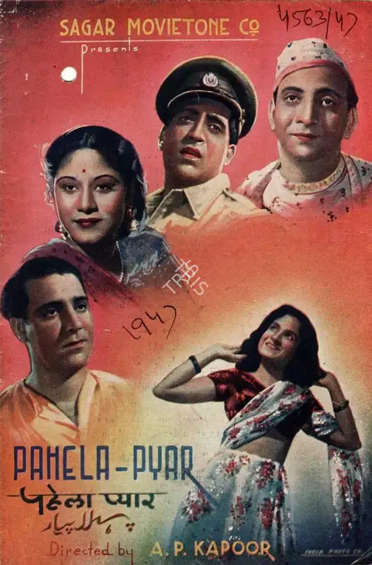 A.P. Kapur (Director), Pehla Pyar, 1947, Song-Synopsis Booklet