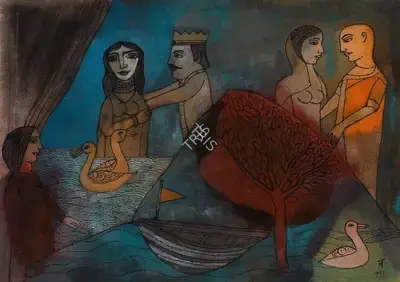 Badri Narayan (Artist), Untitled, 1997, Drawing