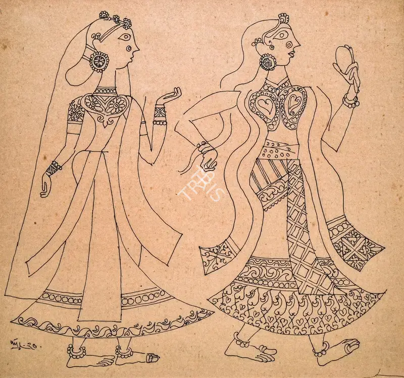 K. Laxma Goud (Artist), Untitled, 1970, Painting