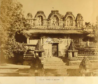 Andrew Charles Brisbane Neill (Photographer), Temple at Belloor, 1856, Antiquarian Photograph