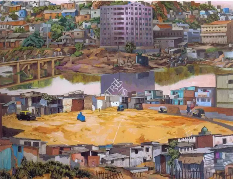 Patwardhan, Sudhir (Artist). The Clearing, 2007 | Painting, Sa.Onl/04.09.08, 2008 · Saffronart