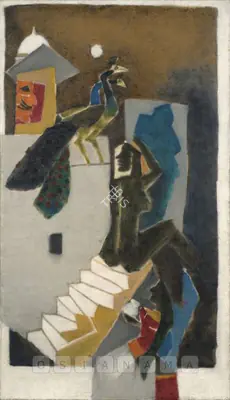 M.F. Husain (Artist), Untitled, 1975, Painting