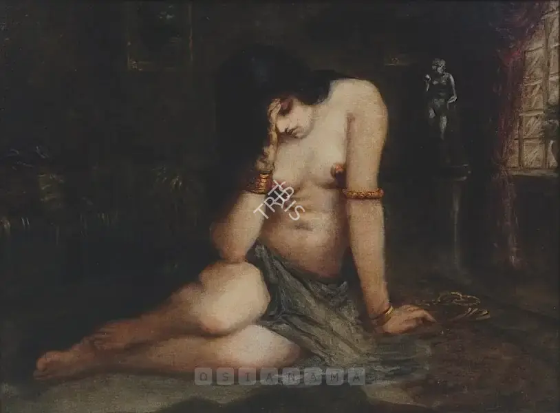 Mazumdar, Hemendranath (Artist). Abandoned (Parityakta) (Later Version), c.1939 | Painting, Os.Del/15.12.11, 2011 · Osian's