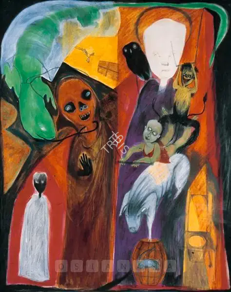 Rodwittiya, Rekha (Artist). Interim Of Time, late 1980s | Painting, Os.Mum/21.03.09, 2009 · Osian's