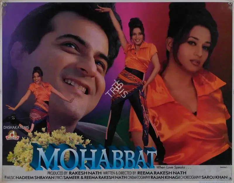 Rakesh Nath (Producer), Mohabbat, 1997, Lobby Card