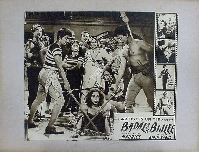 Four Aces (Producer), Badal Aur Bijlee, 1956, Lobby Card