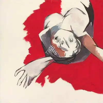 Mehta, Tyeb (Artist). Untitled (Falling Figure), 1992 | Painting, Ch.Lon/12.06.18, 2018 · Christie's