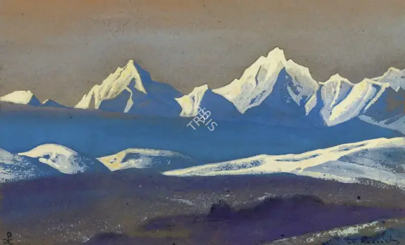 Roerich, Nicholas (Artist). Qaraqorum (Karakoram), 1938 | Painting, Sa.Del/27.09.25, 2025 · Saffronart
