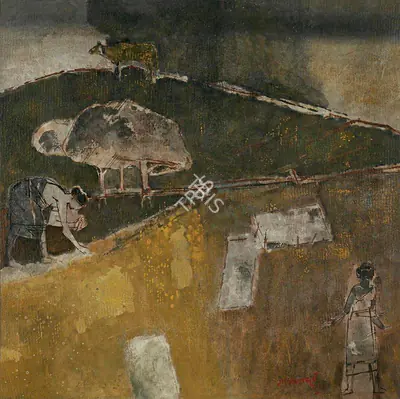 Ganesh Haloi (Artist), Untitled, Painting