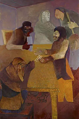 Khanna, Krishen (Artist). Emmaus, 2016 | Painting, AG.Mum/22.12.18, 2018 · Asta Guru