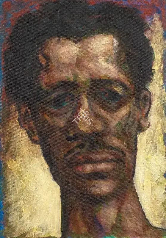 Sudhir Patwardhan (Artist), Small Head, 2001, Painting