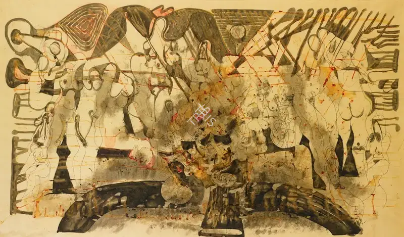 Avinash Chandra (Artist), Untitled, 1967, Drawing