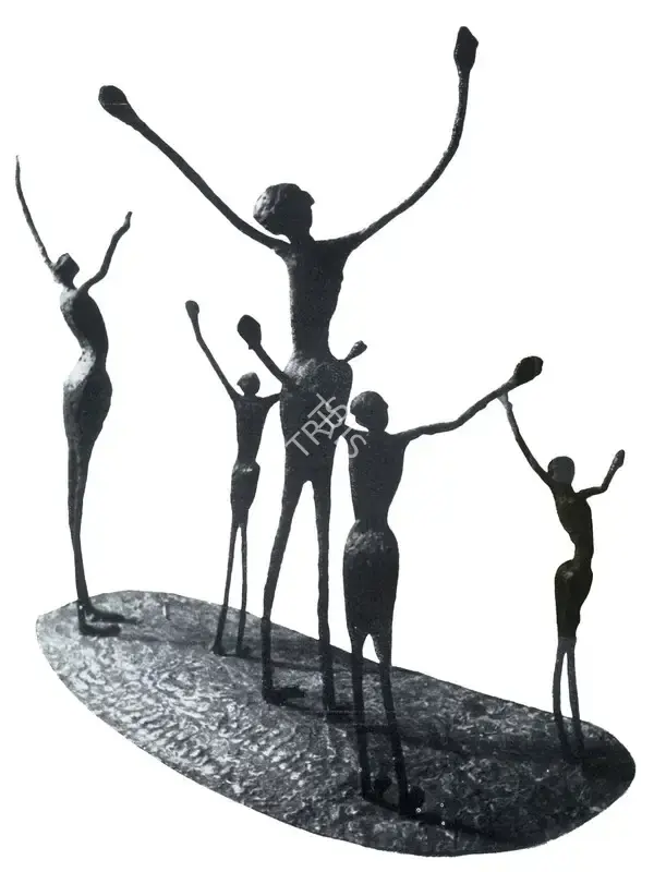 Amar Sehgal (Artist), Uprising, 1956, Sculpture