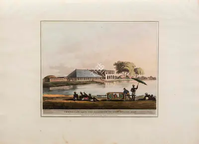 H. Merke (Printmaker), Commillah, late the residence of John Buller Esq., 1805, Aquatint